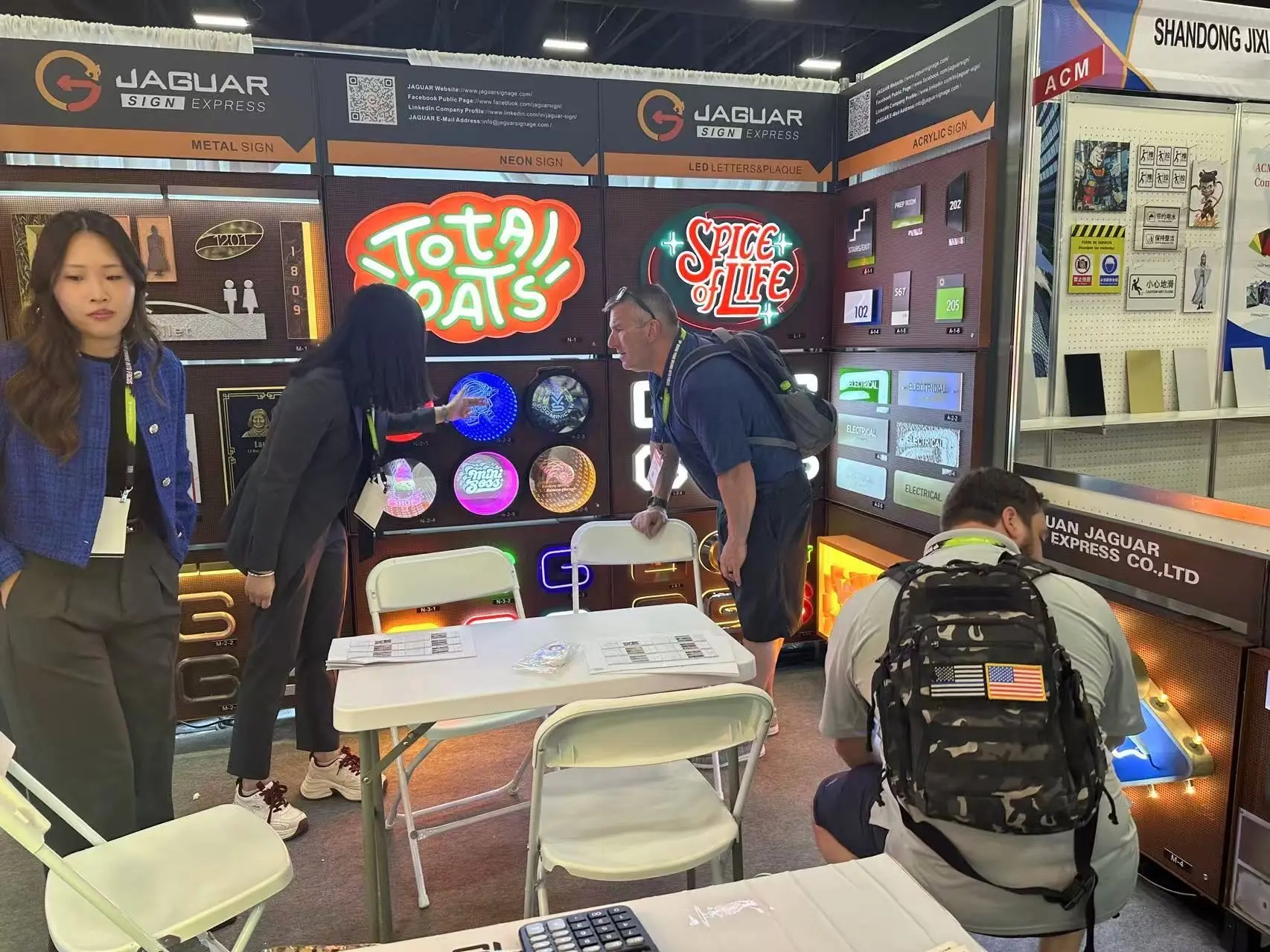 El stand durante la feria
