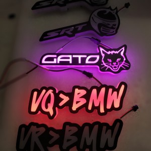 RGB LED Acrylic Car Badge