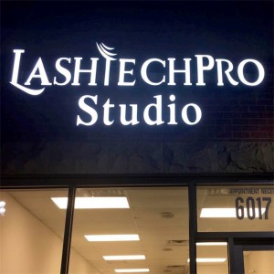 Lash & Brows Makeups Shop Custom Sign Logo Illuminated  Letters 03