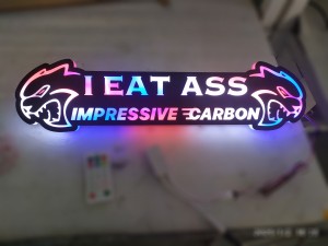 RGB LED Acrylic Car Badge